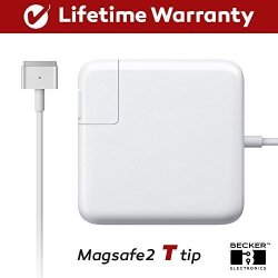 Macbook Pro Charger 85W Power Adapter Magsafe 2 T Style Connector - Becker - Replacement Charger Apple Mac Book Pro 15 Inch 17 Inch