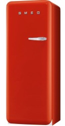 Smeg 197l 50s Retro Style Freezer Left Hinge Door Red