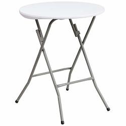 flash furniture granite plastic folding table white