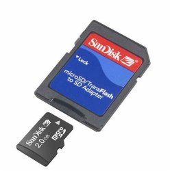 Sandisk 2GB Microsd Memory Card For LG AX380 Wave AX8600 Chocolate VX8500 VX8550 VX8800 VX10000 Nokia E90 N81 N82 N85 6555 6120 Samsung I760