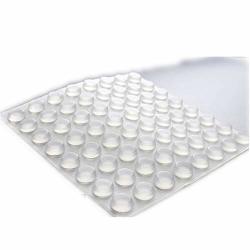 Mozoland Rubber Bumpers Cabinet Door Bumper 128 Pieces Large Clear