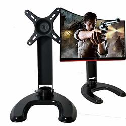Computer Monitor Mount Stand Tv Single Lcd Monitor Desk Mount Stand With Free Stand Base Tilt Swivel Fits 14 16 17 18 19 23 27 Inch Lcd LED Plasma Tvs R210