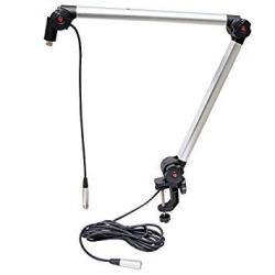 Adjustable Microphone Suspension Boom Scissor Arm Stand MIC Stand Holder For Radio Broadcasting Studio Voice-over Sound Studio Stages And Tv Stations