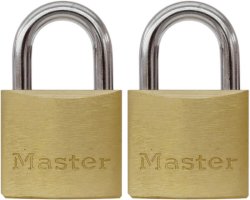 Padlock Economy Brass 40MM 2PC Master Lock