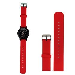 Ninasill Luxury Silicone Watch Band Strap For Samsung Galaxy Gear S2 Classic SM-R732 Watch Strap Red