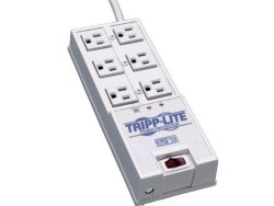 Tripp Lite 6 Outlet Surge Protector Power Strip 6FT Cord Right Angle Plug & $50K Insurance TR-6