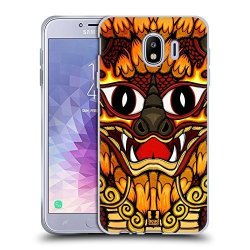Head Case Designs Fire Dragons Of Elements Soft Gel Case For Samsung Galaxy J4 2018