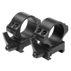 Ncstar 1" X 1.0"h Steel Quick Release Rings-blk