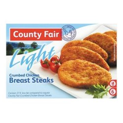 County Fair Light Crumbed Chicken Breast Steaks 400G