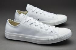 Converse All Star White Leather Lo