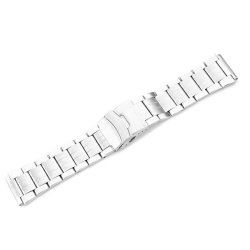 24mm Silver Color Stainless Steel Watch Band