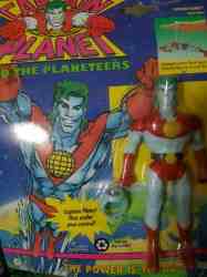 Captain Planet And The Planeteers Capt Planet Action Figure With Power Ring Mint On Card Vintage