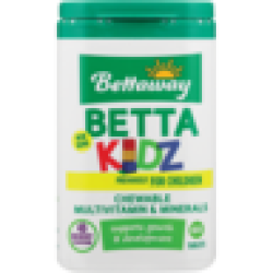 Betta Kidz Chewable Multivitamin & Minerals 60 Pack