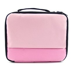 Toogoo R Polyester Printer Travel Package Case Bag For Canon Selphy CP900 910 1200 Smart Phone Photo Printer Protective Case Bag Pink