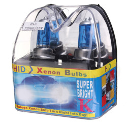H13 9008 White Xenon Hid Headlight Bulbs Low high Beam