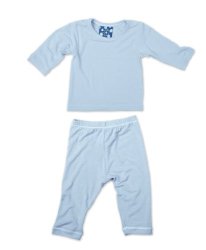 Kickee Pants Long Sleeved Pajama Set Pond -3 Months