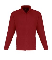 Us Basic Mens Yukon Micro Fleece Jacket - Red BAS-8000