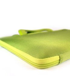 Awesome Neon Green Briefcase Carrying Hard Shell Nylon Case For Apple 13" Macbook Air MC965LL A 13.3-INCH Laptop Intel I5 Sandy Bridge Processor Newest