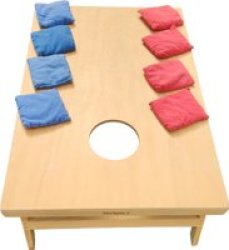 Single Board Wooden Cornhole Game