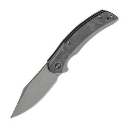 We Knife Snick Titanium Handle Gray black With Inlay - WE19022F-2
