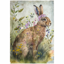 Deco Print Meadow Hare 1