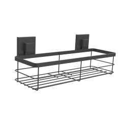 Suction - Square - Large Shower Caddy - Black