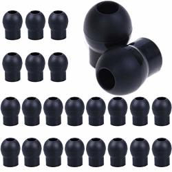 Locolo 24 Pieces Silicone Replacement Ear Tips Snap Tight Soft-sealing Ear-tips Black