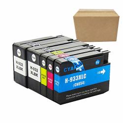 Replacement Ink Cartridge Hp 932 Hp 933 Ink Cartridge Is Suitable For Hp Officejet 6100 6600 6700 7110 7510 7610 7612 Printer Content: 2 Black 1 Cyan 1 Magenta 1 Yellow