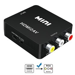HDMI To Av rca HDMI Converter For Amazon Fire Streaming Stick Google Chromecast Streaming Sticks With Older Tv Composite Red white Yellow Inputs