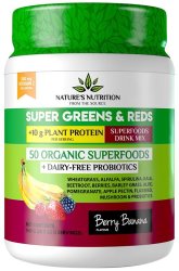 Nature's Nutrition Super Greens & Reds - Berry Banana 500G