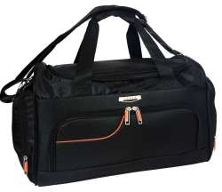 Tosca Gold Ultralight 50cm Travel Bag Black orange