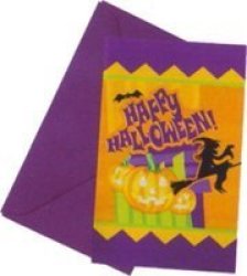 Happy Halloween - 6 Invitations & Envelopes