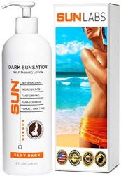 Very Dark Self Tanning Lotion 8 Oz Indoor Tanning Lotion Face And Body Self Tanner For All Skin Types New And Improved