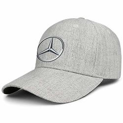 Unisex Wool Baseball Cap Trucker Mercedes-benz-original-logo-gray- Adjustable Snapback Summer Hat