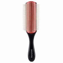 Maxvini Professional Hair Brush Black Hair Comb Nylon Bristles 9 Comb Lines Brush Style Brush