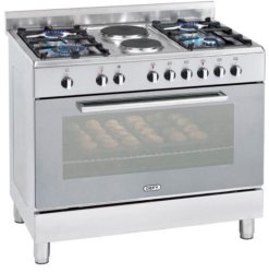 Defy 4 Burner Gas 2 Electric Stove - Stainless Steel