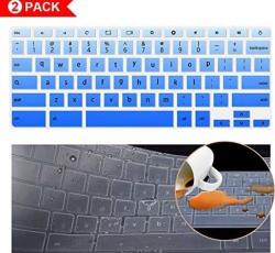 2 Pcs Asus Chromebook Keyboard Protector For Asus Chromebook C302CA Keyboard Cover Keyboard Protector Skin For Asus Chromebook C423NA-DH02 C523NA-DH02 Gradualblue