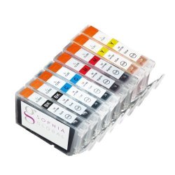 Sophia Global Compatible Ink Cartridge Replacement For Canon CLI-8 2 Small Black 2 Cyan 2 Magenta And 2 Yellow