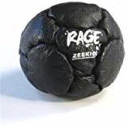 Zeekio The Rage Footbag - 14 Panel Leather - Black