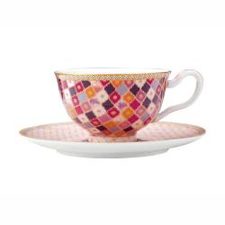 Maxwell & Williams Kasbah Rose Tea Cup And Saucer Set