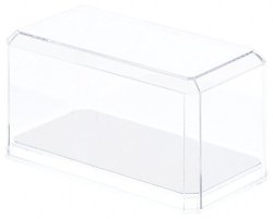 PIONEER PLASTICS Clear Acrylic Display Case For 1:64 Scale Cars Mirrored 3.5 X 1.75 X 1.625 Pack Of 6