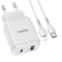 Fast Charger 38W Dual Port Usb+tyep-c Set Typec-ip Cable - 1M N5 For Iphone