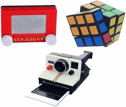 Worlds Smallest Rubik's Cube Etch A Sketch & World's Coolest Polaroid Camera Bundle Set Of 3