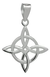 Sterling Silver Celtic Good Luck Pendant Amulet Talisman