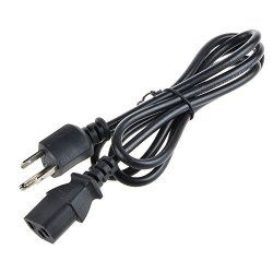 Ablegrid 5FT New Ac In Power Cord For Asus VG236H VG236HE VG23AH VG248 VG248QE VG278H VG278HE VG278HR VH192D VH196T-P VH197D VH196TP VH246H VS248H-P VS247HP