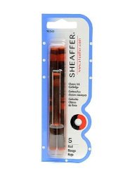 Sheaffer Calligraphy Ink Cartridges Red Pack Of 4