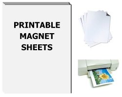 Printable Magnet Sheet 8.5 X 11 Inches White 1 Sheet