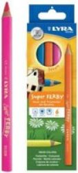 Super Ferby Neon Coloured Pencils 6 Pack - Lacquered