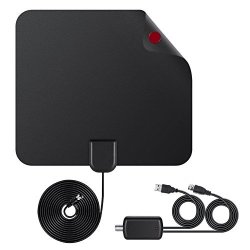 Digital Hdtv Indoor Television Antenna - Kobwa High Gain Antenna 50 Mile Range With Detachable Amplifier USB Power Supply Signal Booster For Tv Tuner Atsc Television