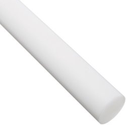 Acetal Copolymer Round Rod Opaque White Meets Astm D6100 2" Diameter 2' Length